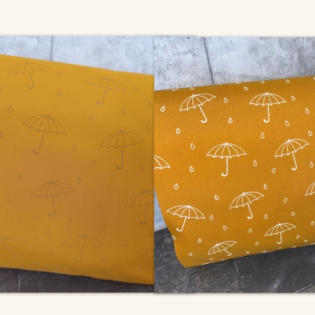 Sakura  *NANO Softshell* , reflektierend - Regenschirme - mit Fleece Abseite - gelb